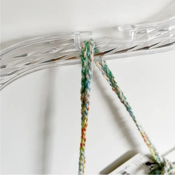 Free People Swim Up tank top blue green open knit sleeveless boho crochet - Picture 5 of 11